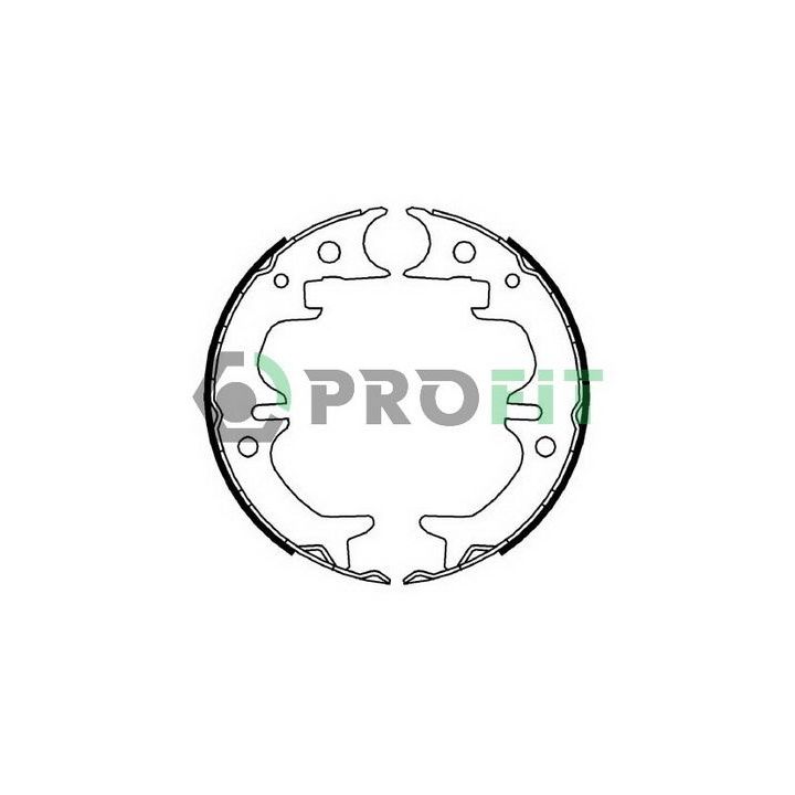 Stabdžių trinkelių komplektas PROFIT 5001-4008