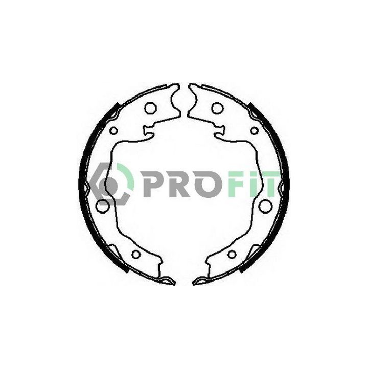 Stabdžių trinkelių komplektas PROFIT 5001-4029