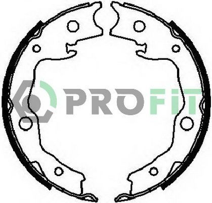 Stabdžių trinkelių komplektas PROFIT 5001-4029