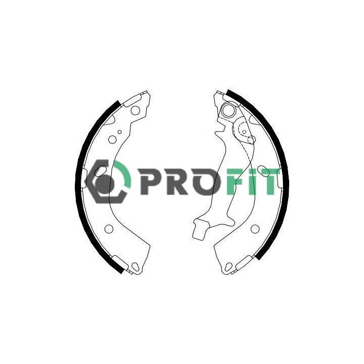 Stabdžių trinkelių komplektas PROFIT 5001-4083