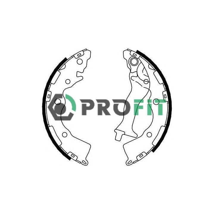 Stabdžių trinkelių komplektas PROFIT 5001-4086