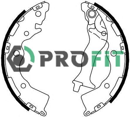 Stabdžių trinkelių komplektas PROFIT 5001-4086