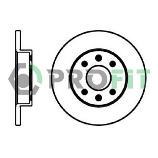 Stabdžių diskas PROFIT 5010-0055