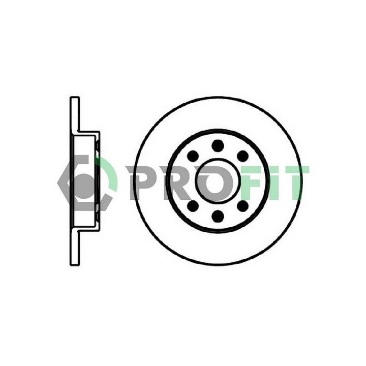 Stabdžių diskas PROFIT 5010-0055