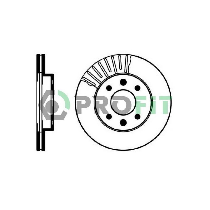 Stabdžių diskas PROFIT 5010-0158