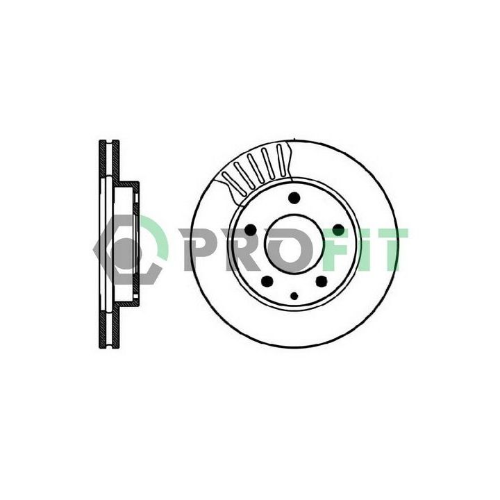 Stabdžių diskas PROFIT 5010-0496