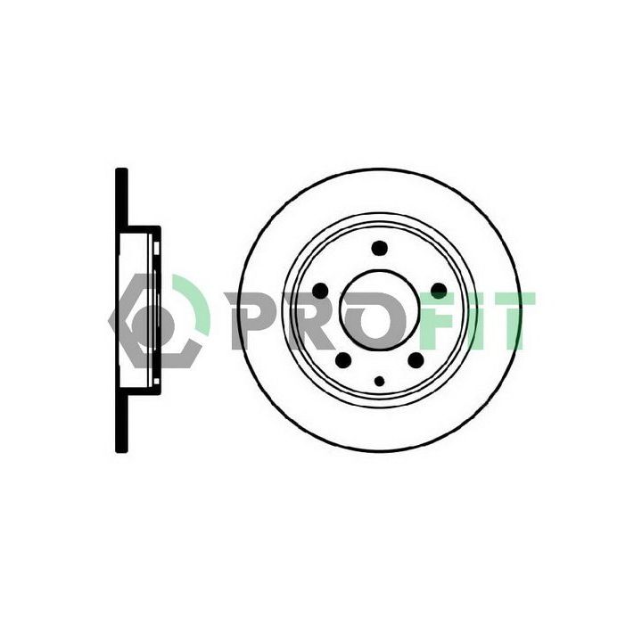 Stabdžių diskas PROFIT 5010-0524