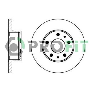 Stabdžių diskas PROFIT 5010-0758