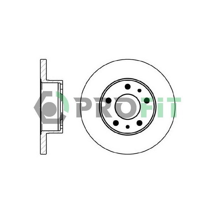Stabdžių diskas PROFIT 5010-0758