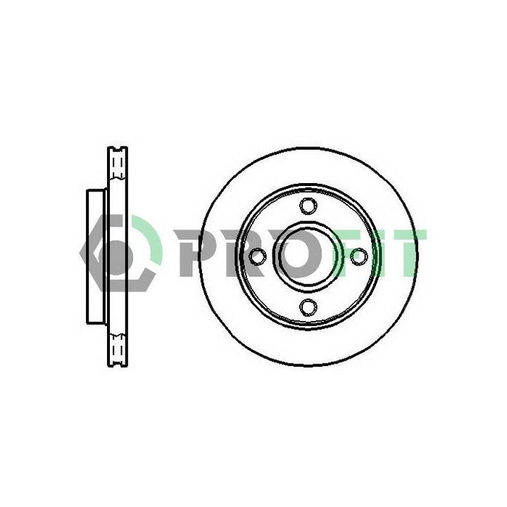 Stabdžių diskas PROFIT 5010-0766