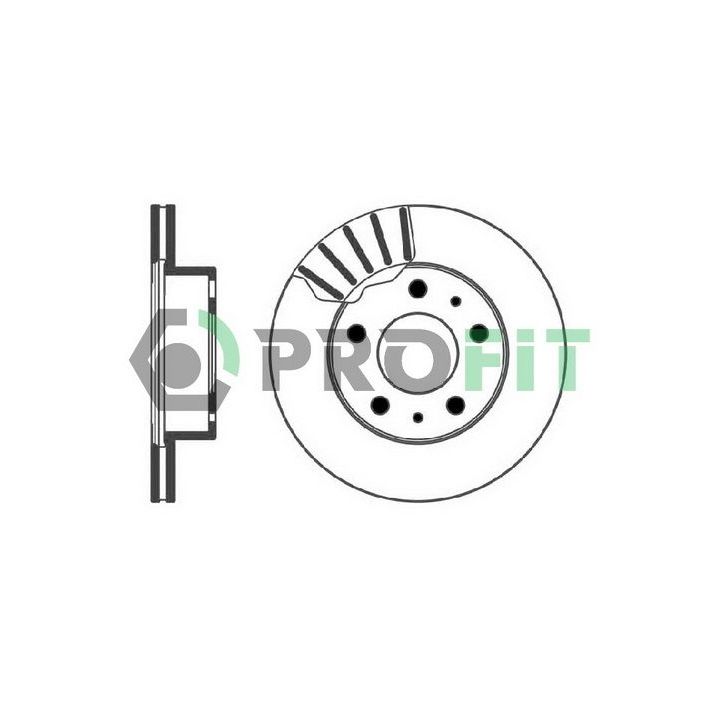 Stabdžių diskas PROFIT 5010-0768