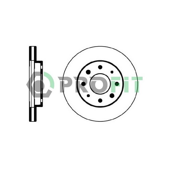 Stabdžių diskas PROFIT 5010-0885