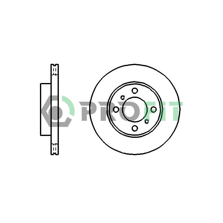Stabdžių diskas PROFIT 5010-1005