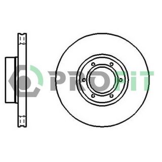 Stabdžių diskas PROFIT 5010-1067