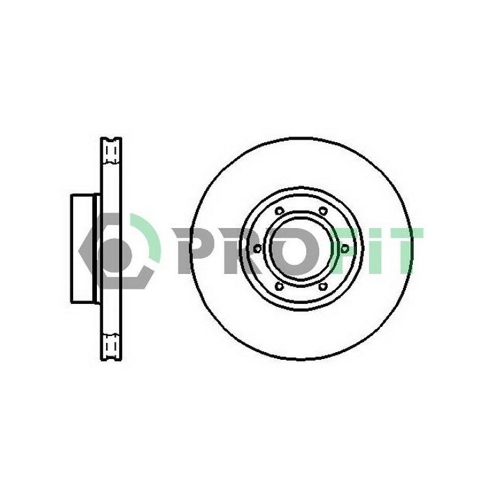 Stabdžių diskas PROFIT 5010-1067