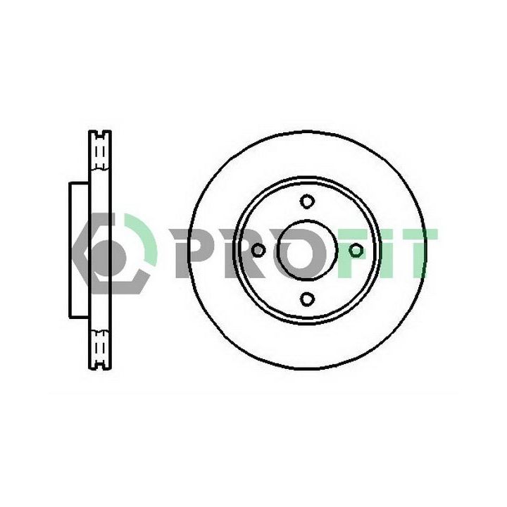 Stabdžių diskas PROFIT 5010-1072