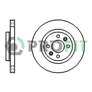 Stabdžių diskas PROFIT 5010-1096