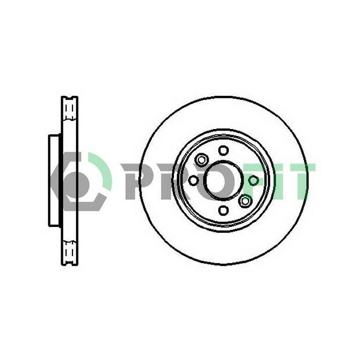 Stabdžių diskas PROFIT 5010-1124