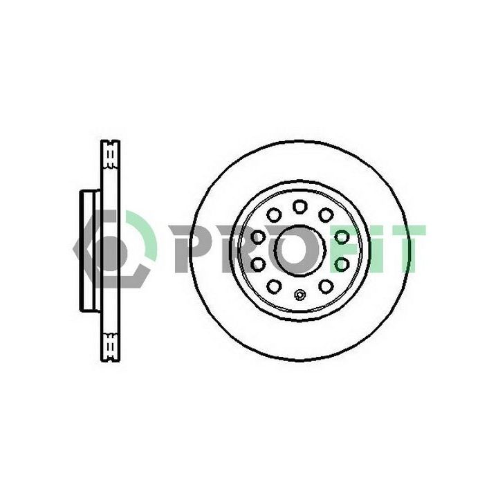 Stabdžių diskas PROFIT 5010-1165