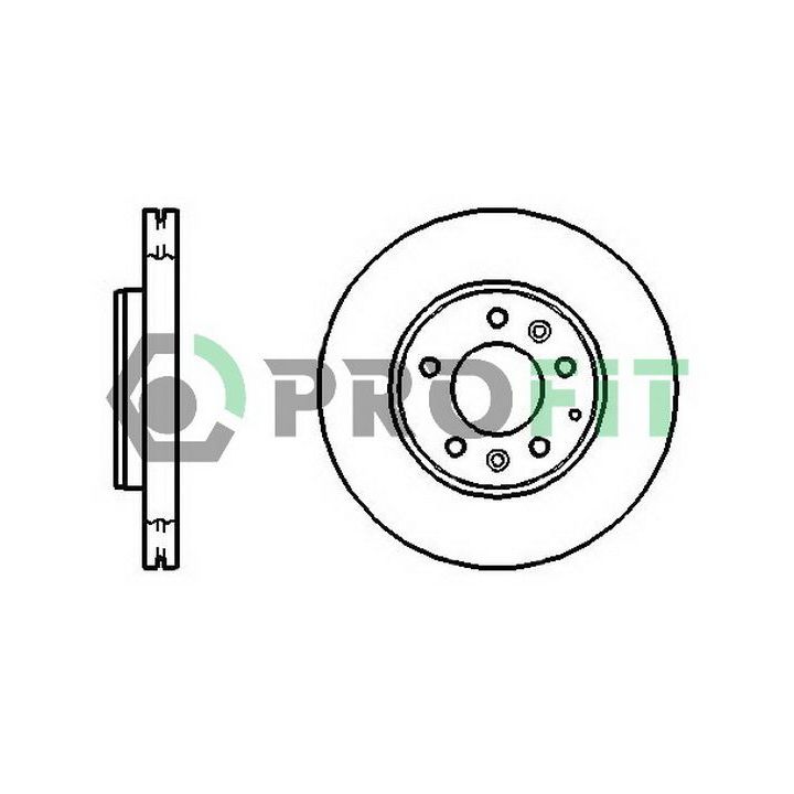 Stabdžių diskas PROFIT 5010-1210