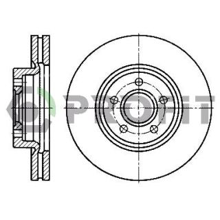 Stabdžių diskas PROFIT 5010-1225