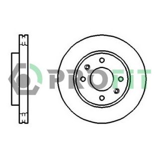 Stabdžių diskas PROFIT 5010-1270