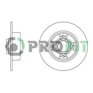 Stabdžių diskas PROFIT 5010-1369