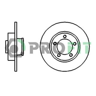 Stabdžių diskas PROFIT 5010-1498