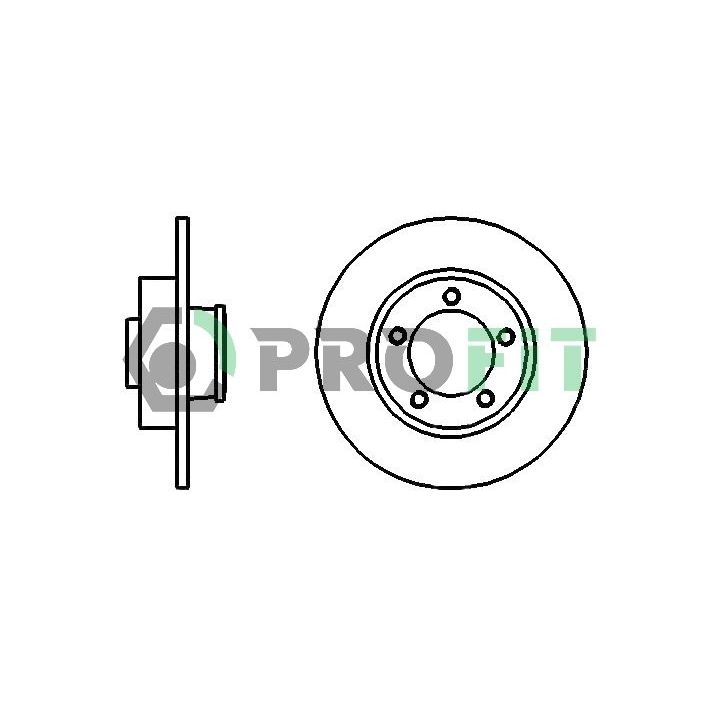 Stabdžių diskas PROFIT 5010-1498