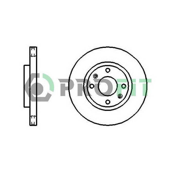 Stabdžių diskas PROFIT 5010-1522