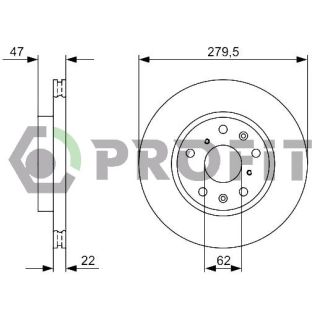 Stabdžių diskas PROFIT 5010-1620