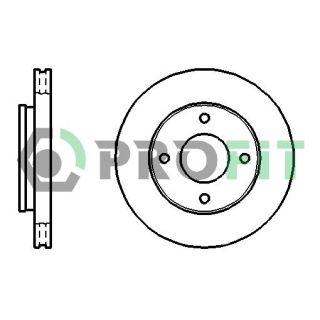 Stabdžių diskas PROFIT 5010-1621