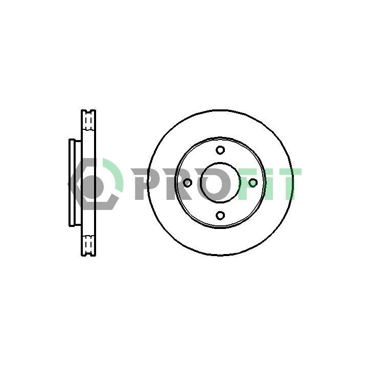 Stabdžių diskas PROFIT 5010-1621
