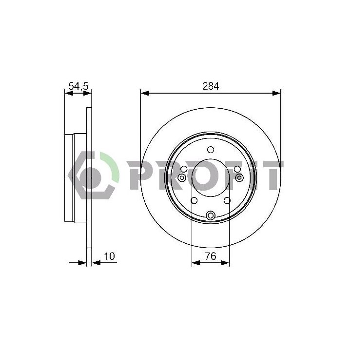 Stabdžių diskas PROFIT 5010-1787