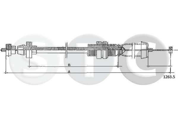 Akceleratoriaus trosas STC T481472
