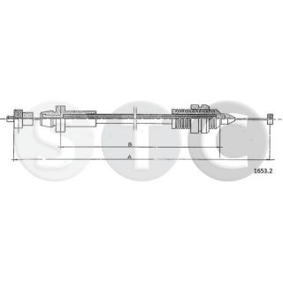 Akceleratoriaus trosas STC T481475