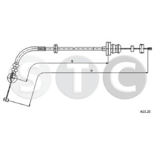 Akceleratoriaus trosas STC T481512