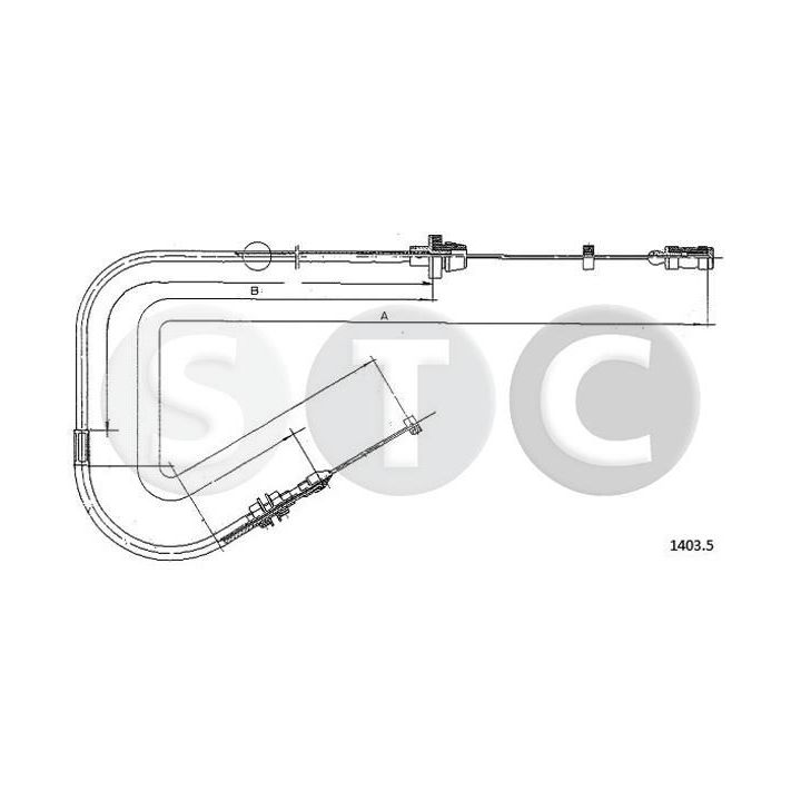 Akceleratoriaus trosas STC T481513