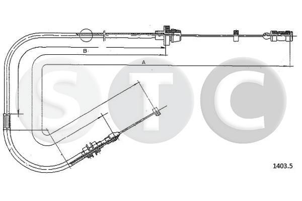 Akceleratoriaus trosas STC T481513