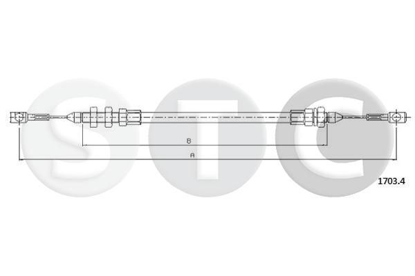 Akceleratoriaus trosas STC T481524