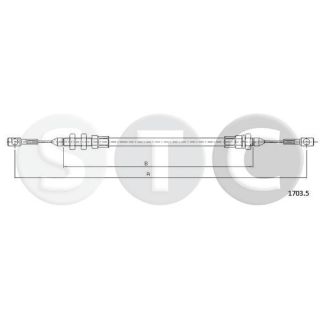 Akceleratoriaus trosas STC T481525