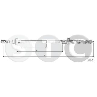 Akceleratoriaus trosas STC T481527