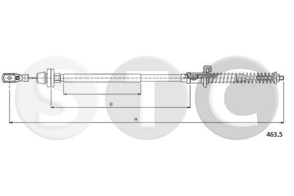 Akceleratoriaus trosas STC T481527