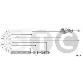Akceleratoriaus trosas STC T481528
