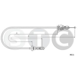 Akceleratoriaus trosas STC T481532