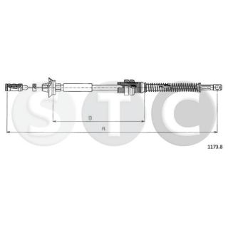 Akceleratoriaus trosas STC T481548