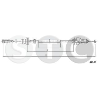 Akceleratoriaus trosas STC T481552