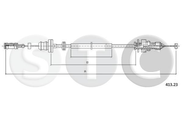 Akceleratoriaus trosas STC T481552