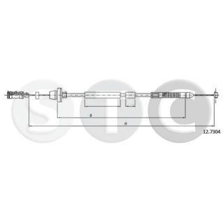 Akceleratoriaus trosas STC T481563