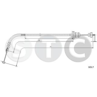 Akceleratoriaus trosas STC T482120